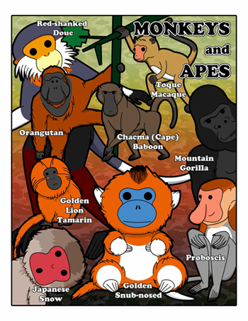 kawaii_style_monkeys