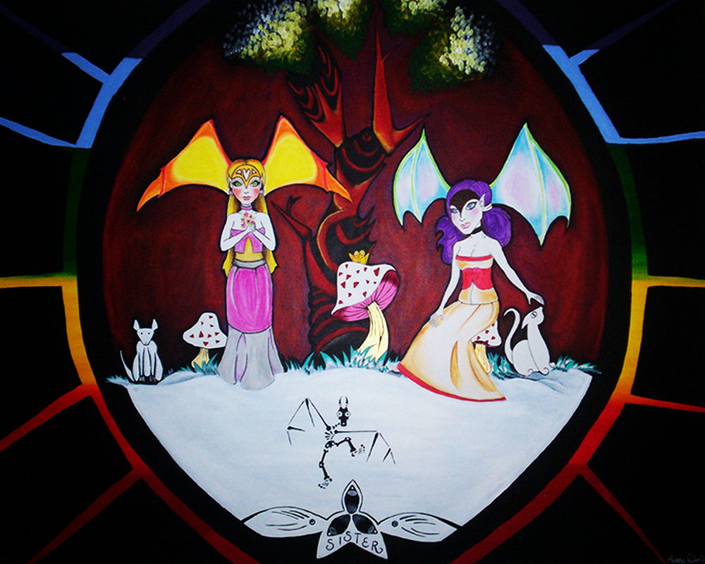 angel_sisters_next_to_tree